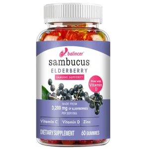 Elderberry Gummies with Vitamin C, Vitamin D and Zinc