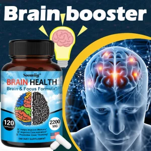 2200 mg Brain Booster with Vitamin B6, B12