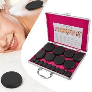 Hot Stones Massage Set with Heater Box 16